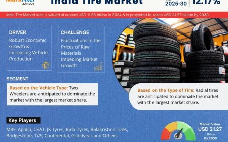 India Tire Market Insights 2025–2030: Size, Share & Key Highlights