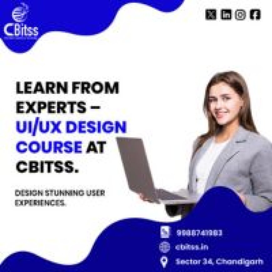 From Wireframes to User Journeys – Complete UI/UX Design Course in Chandigarh