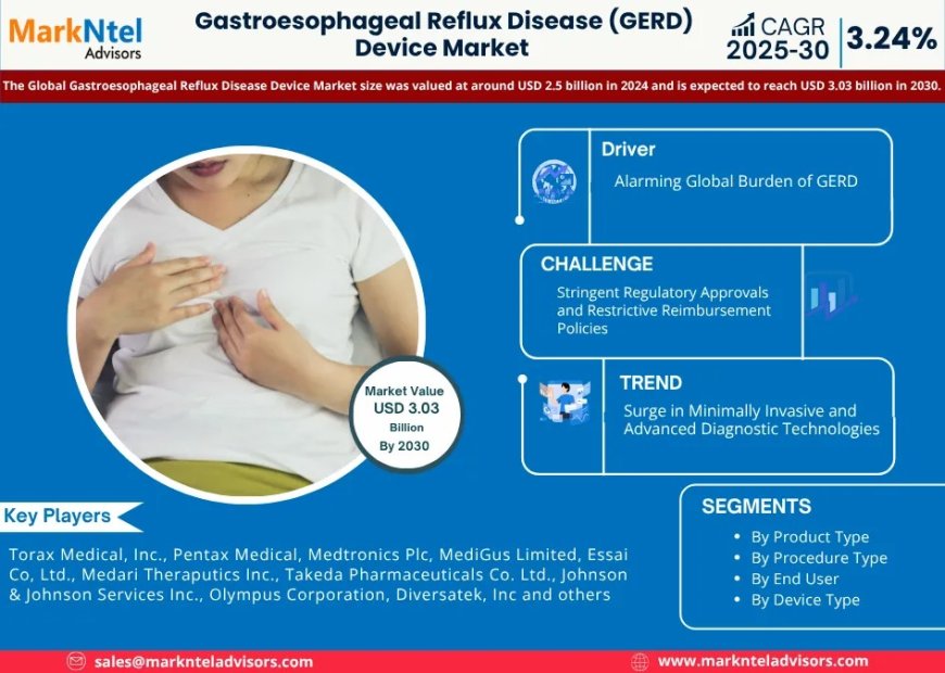 Gastroesophageal Reflux Disease (GERD) Device Poised for 3.24% CAGR Growth Through 2030