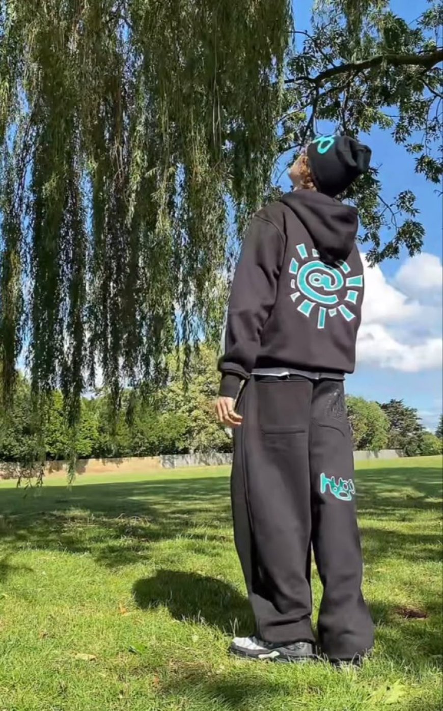 Adwysd Joggers & Pink Palm Puff Hoodie Style Tips